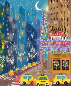 New York Christmas Downtown Paint By Numbers