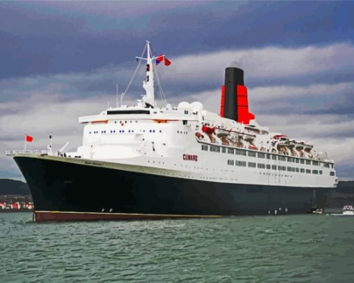 Ocean Liner Qe2 Paint By Numbers