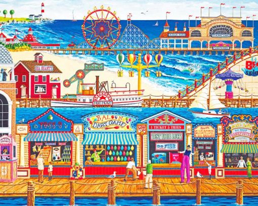 Ocean Summer Park Paint By Numbers