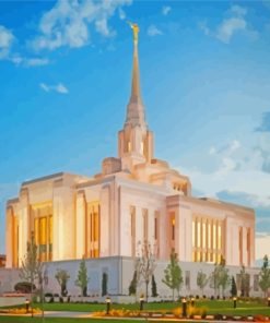 Ogden Utah Temple Paint By Numbers