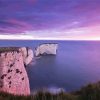 Old Harry Rocks With Pink Sunset Paint By Numbers