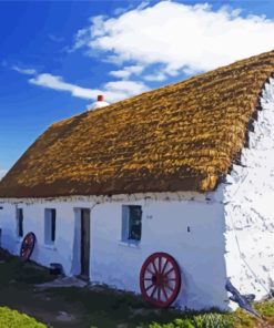 Old Irish Cottage Paint By Numbers