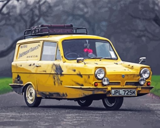 Old Reliant Robin Car Paint By Numbers