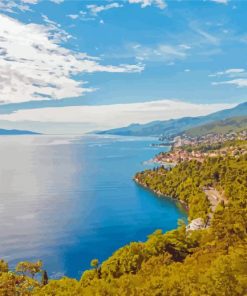 Opatija Croatia Landscape Paint By Numbers