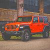 Orange Jeep Paint By Numbers