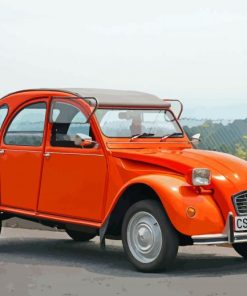 Orange Citroen 2CV Paint By Numbers