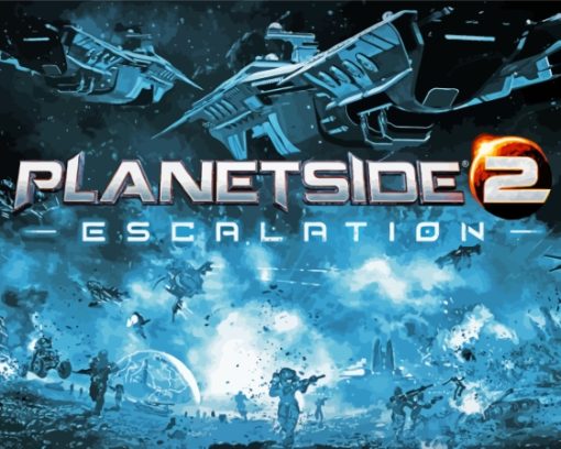 PlanetSide 2 Escalation Poster Paint By Numbers