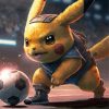 Pokemon Pikachu Playing Football Paint By Numbers