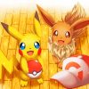 Pokemon Pikachu And Eevee Paint By Numbers