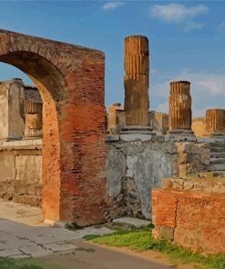 Pompeii Ruins In Italy Paint By Numbers