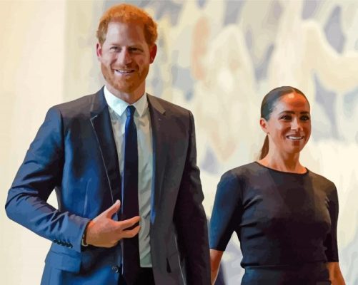 Prince Harry And Meghan Paint By Numbers