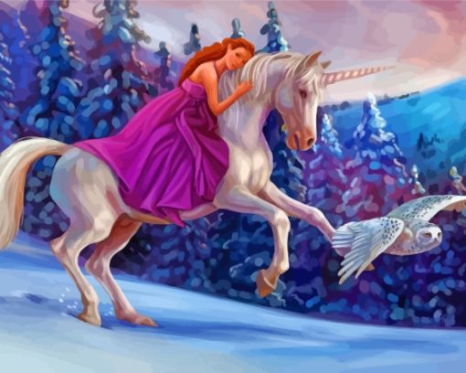 Princess Unicorn Paint By Numbers