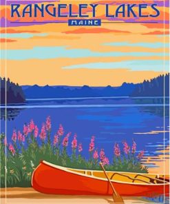 Rangeley Lake Maine Poster Paint By Numbers