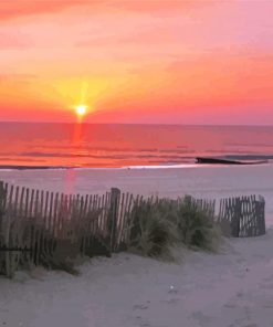 Rehoboth Beach Sunset Paint By Numbers