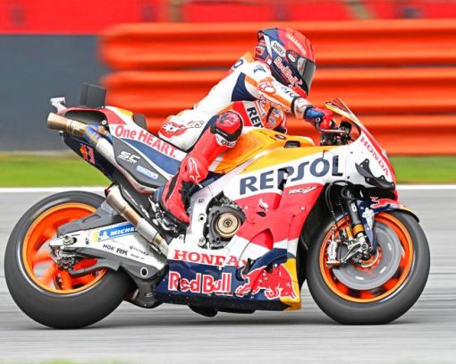 Repsol Honda Motorcycle Driver Paint By Numbers