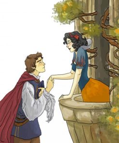 Romantic Snow White And Prince Charming Paint By Numbers