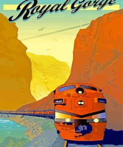 Royal Gorge Railroad Poster Paint By Numbers