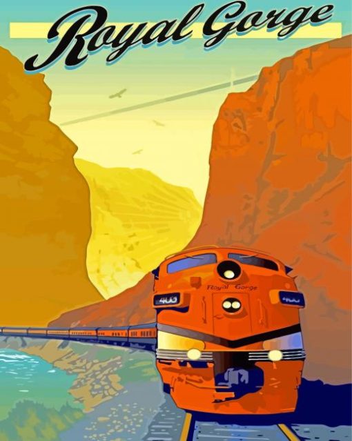 Royal Gorge Railroad Poster Paint By Numbers