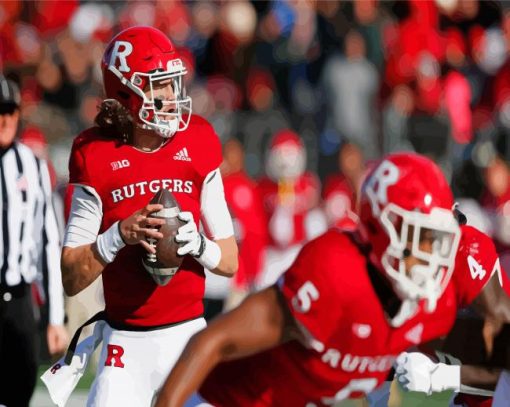 Rutgers Scarlet Knights Football Players Paint By Numbers