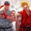 Ryu And Ken The Street Fighter Paint By Numbers