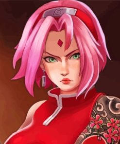 Sakura Haruno Naruto Anime Paint By Numbers