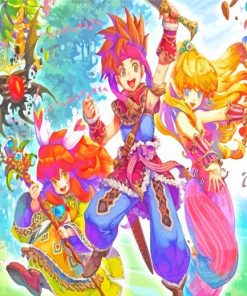 Secret Of Mana Video Game Character Paint By Numbers