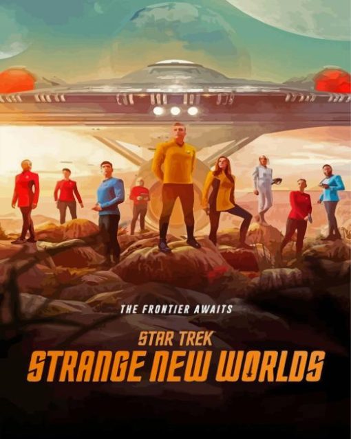 Star Trek Strange New Worlds Poster Paint By Numbers