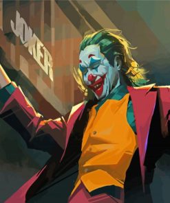 Supervillain Joker Dance Art Paint By Numbers