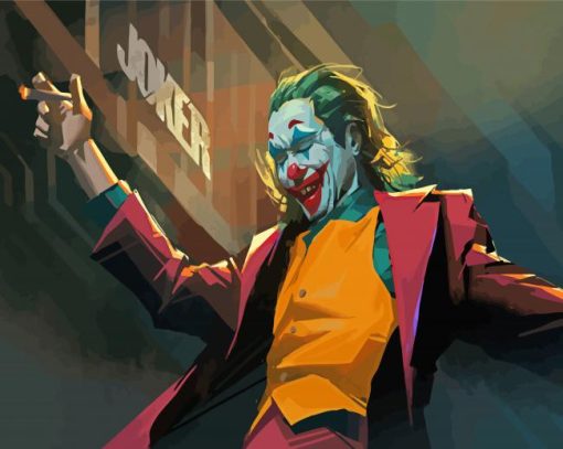 Supervillain Joker Dance Art Paint By Numbers