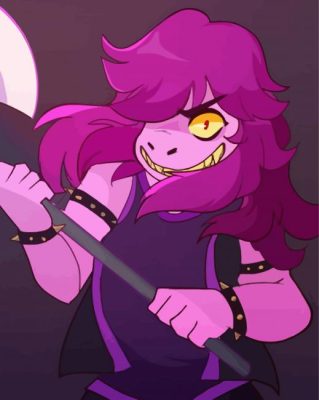 Susie Deltarune Game Paint By Numbers