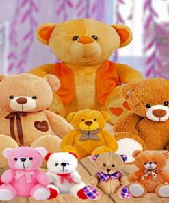 Teddy Bear Family Paint By Numbers