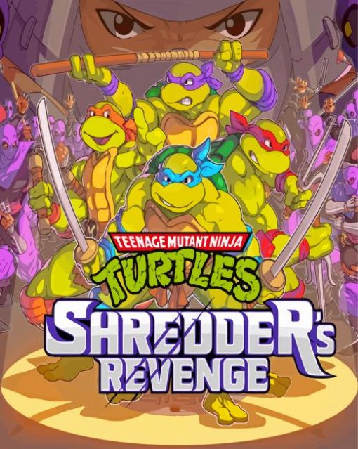 Teenage Mutant Ninja Turtles Shredder's Revenge Paint By Numbers