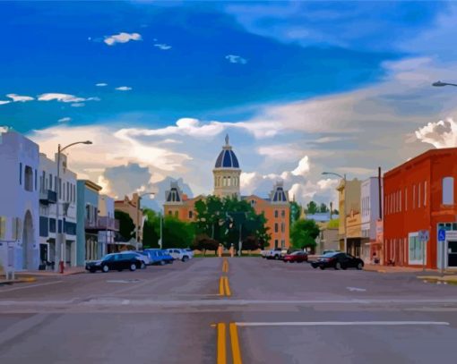 Texas Marfa City Paint By Numbers