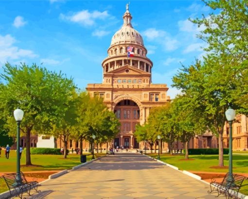 Texas Capital Paint By Numbers