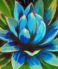 The Blue Agave Plant Paint By Numbers