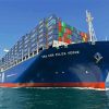 The CMA CGM Jules Verne Ship Paint By Numbers