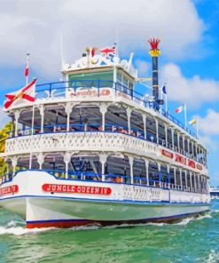 The Jungle Queen Riverboat Paint By Numbers