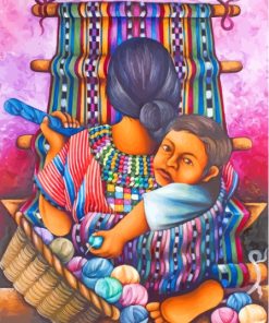 The Latina Mother And Child Paint By Numbers