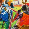 The Medieval Jousting Knights Paint By Numbers