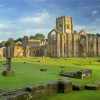 The Monastery Fountains Abbey Paint By Numbers