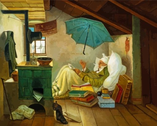 The Poor Poet By Carl Spitzweg Paint By Numbers