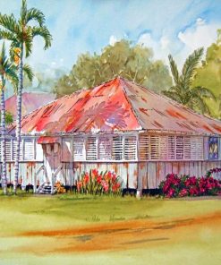 The Queenslander House Art Paint By Numbers