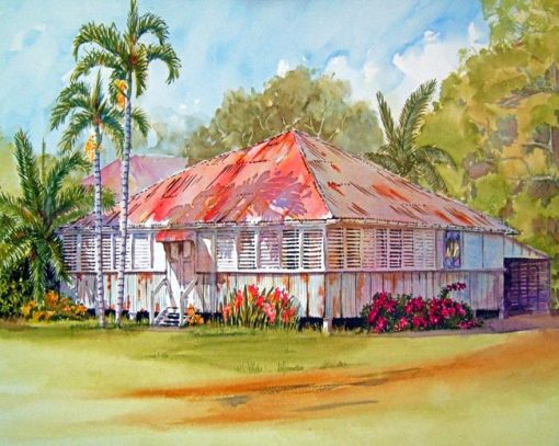 The Queenslander House Art Paint By Numbers