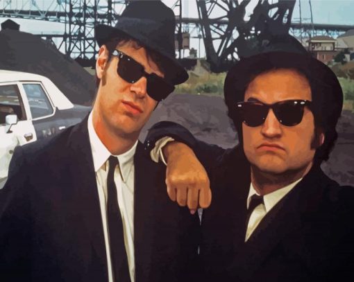 The Blues Brothers Paint By Numbers