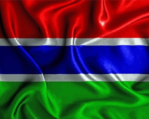 The Gambia Flag Paint By Numbers