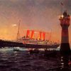 Titanic Ship And Lighthouse Paint By Numbers