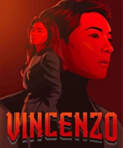 Vincenzo Illustration Poster Paint By Numbers