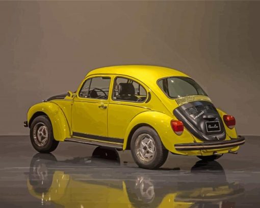 Vintage Volkswagen Beetle GSR Paint By Numbers