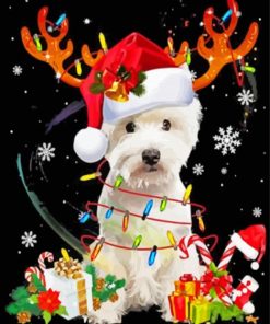 Westie Christmas Paint By Numbers