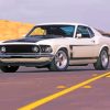 White 1969 Ford Mustang Fastback Paint By Numbers